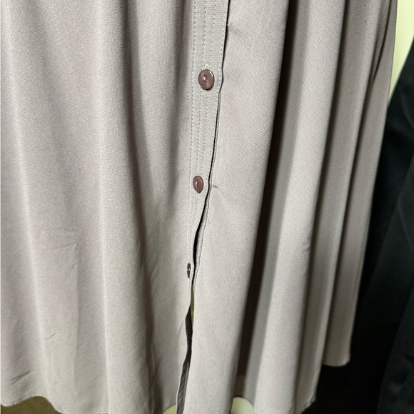 R n B brand Elegant Mauve Button-Down Dress - Picture 5 of 14